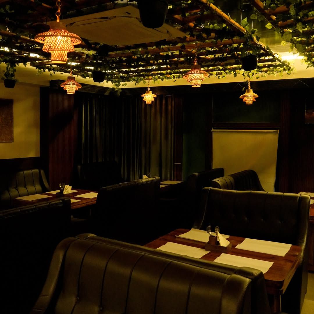 The dining room at Bhavapuri Dream Dine